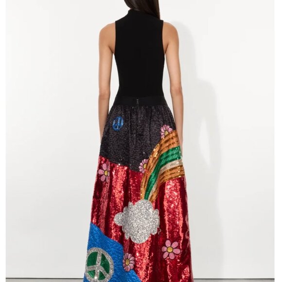 A+O X THE BEATLES TINA BALLGOWN SKIRT New With Tags Never Worn - Picture 4 of 5